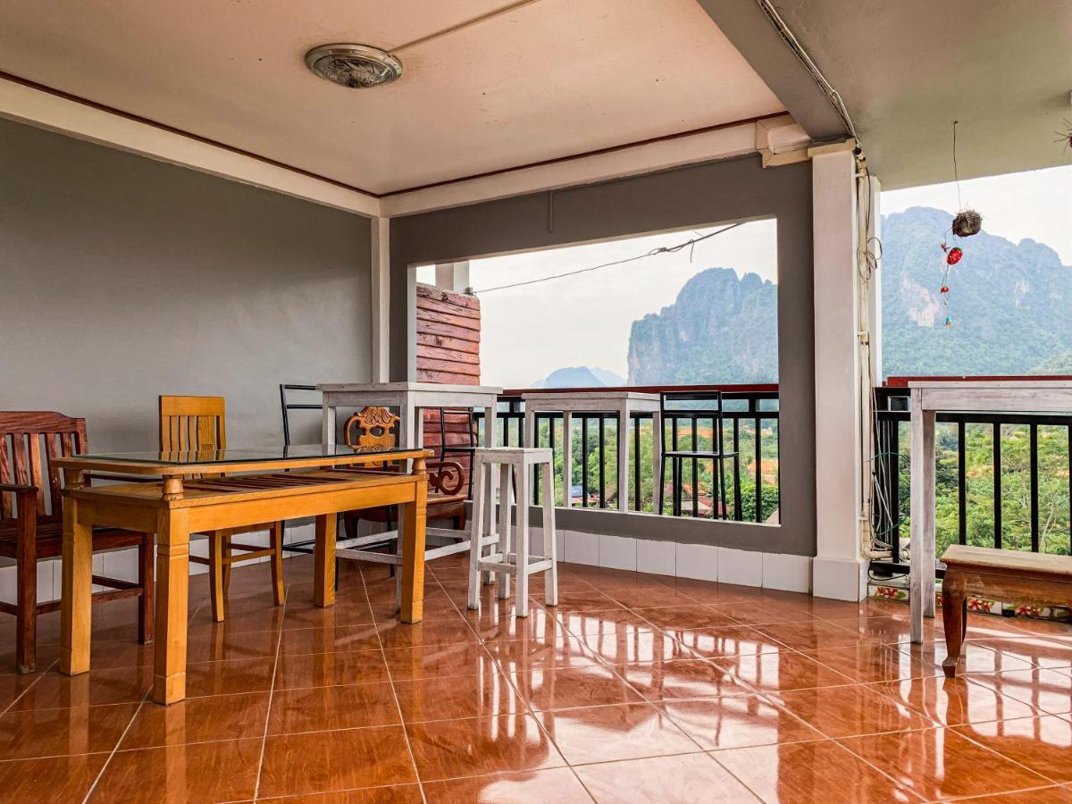 Bountang Mountain View Riverside Hotel วังเวียง ภายนอก รูปภาพ
