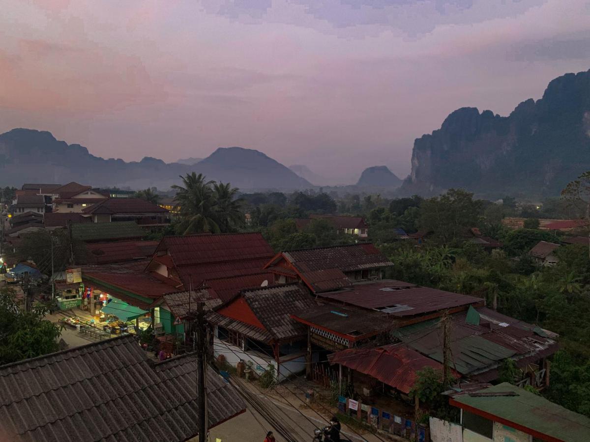 Bountang Mountain View Riverside Hotel วังเวียง ภายนอก รูปภาพ