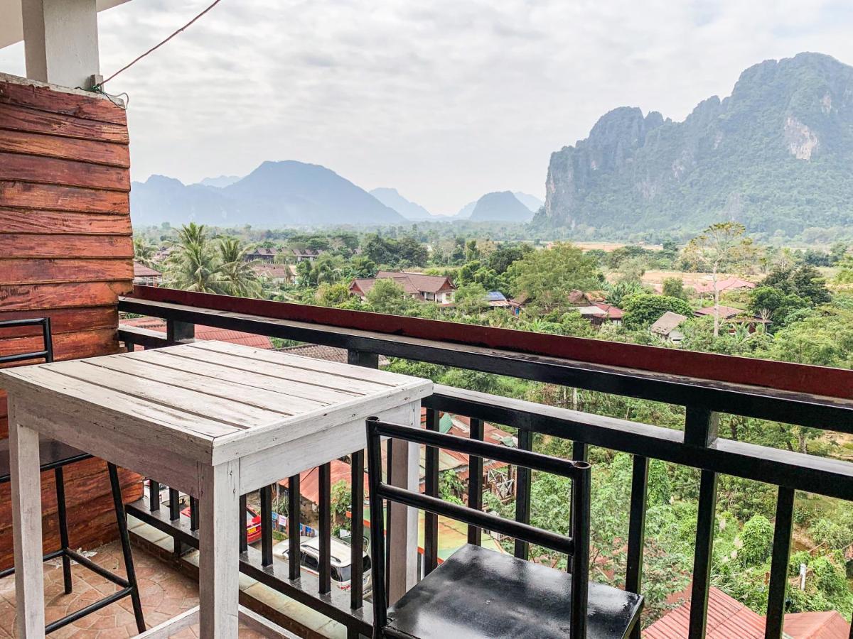 Bountang Mountain View Riverside Hotel วังเวียง ภายนอก รูปภาพ