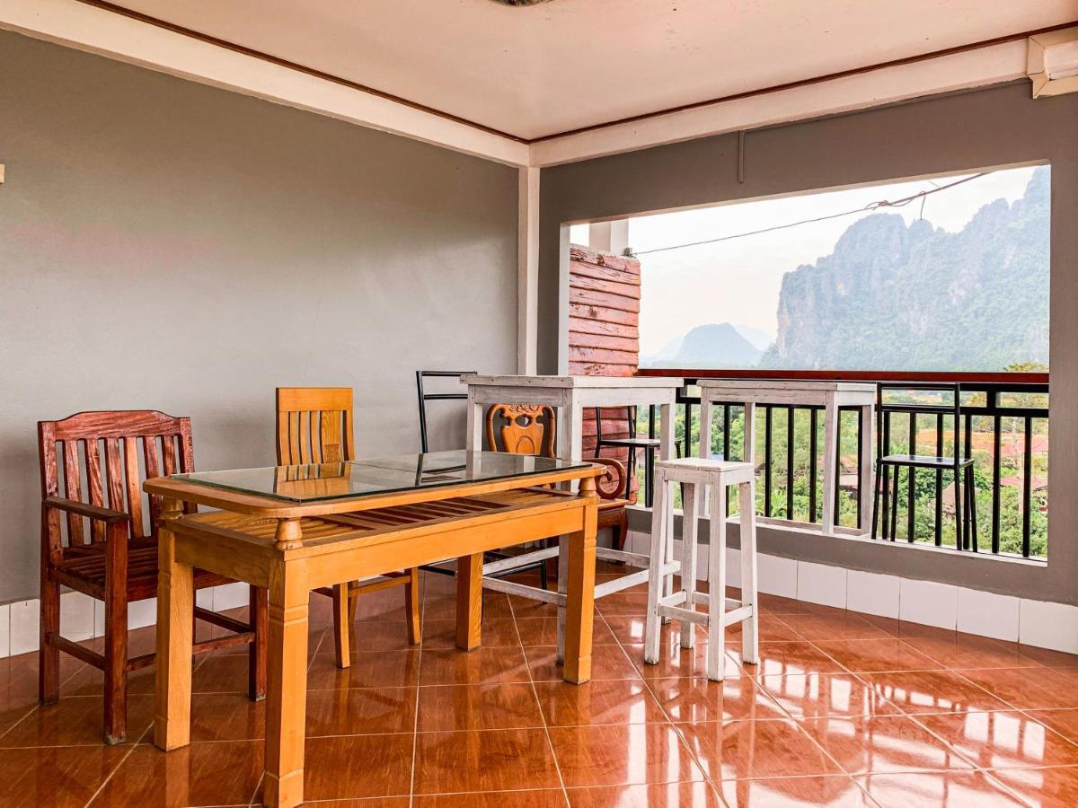 Bountang Mountain View Riverside Hotel วังเวียง ภายนอก รูปภาพ
