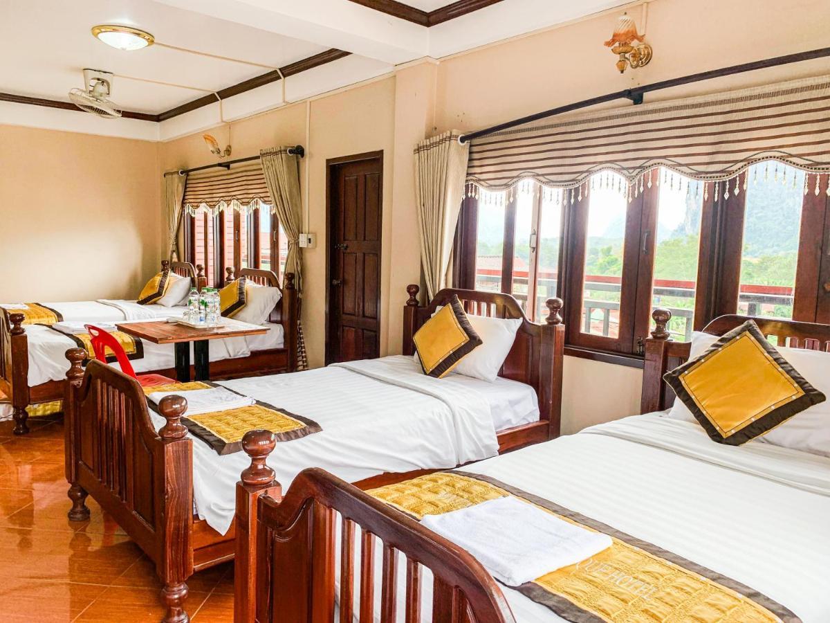 Bountang Mountain View Riverside Hotel วังเวียง ภายนอก รูปภาพ