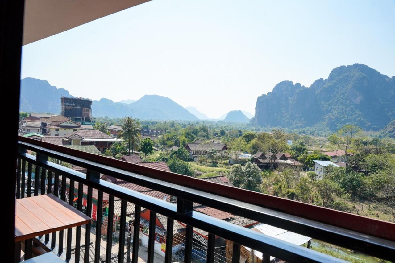 Bountang Mountain View Riverside Hotel วังเวียง ภายนอก รูปภาพ